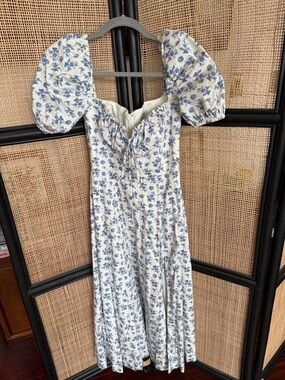 House of CB blue & white floral dress